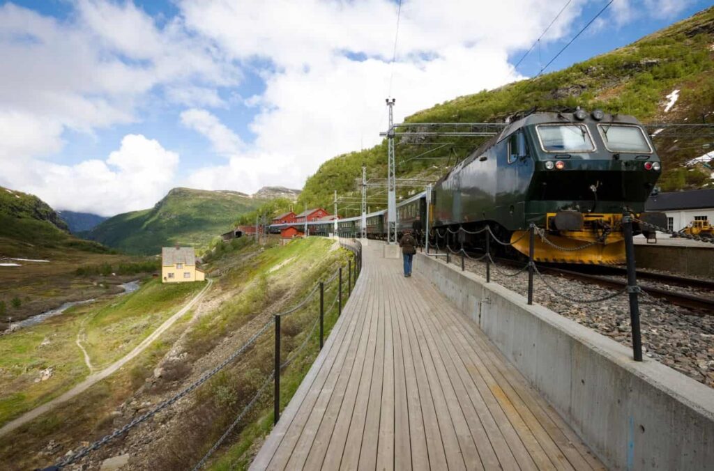 Scenic Train Ride through the Flam Valley