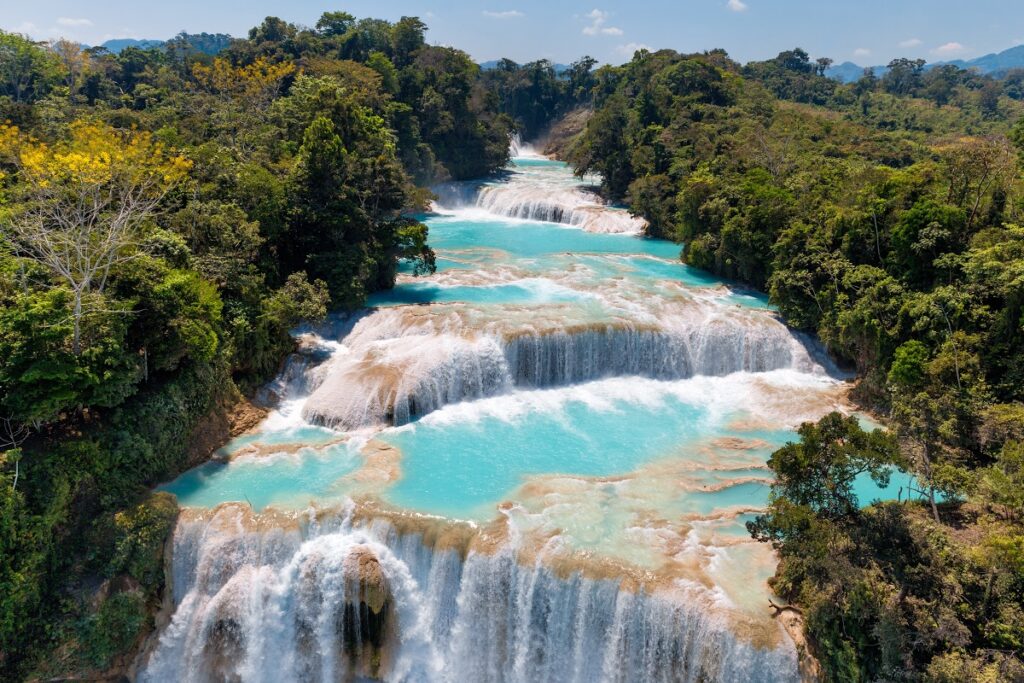 Agua Azul Waterfalls in Chiapas