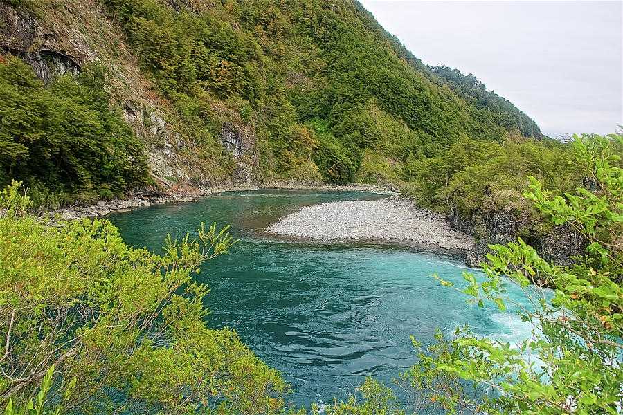 Waterfalls of Petrohué in Vicente Pérez Rosales Park, Chile