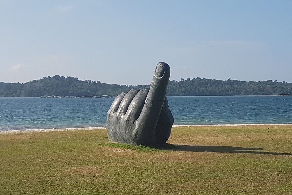 Ciudad Bolivar: The Giant Hand Monument