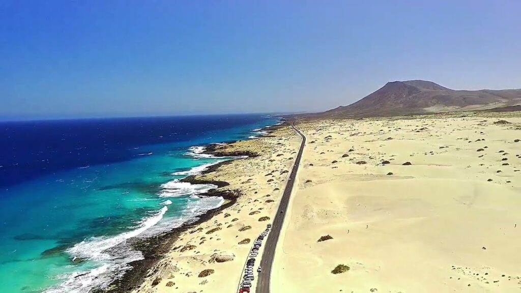 Fuerteventura’s Corralejo Beach: Windsurfing and Dunes