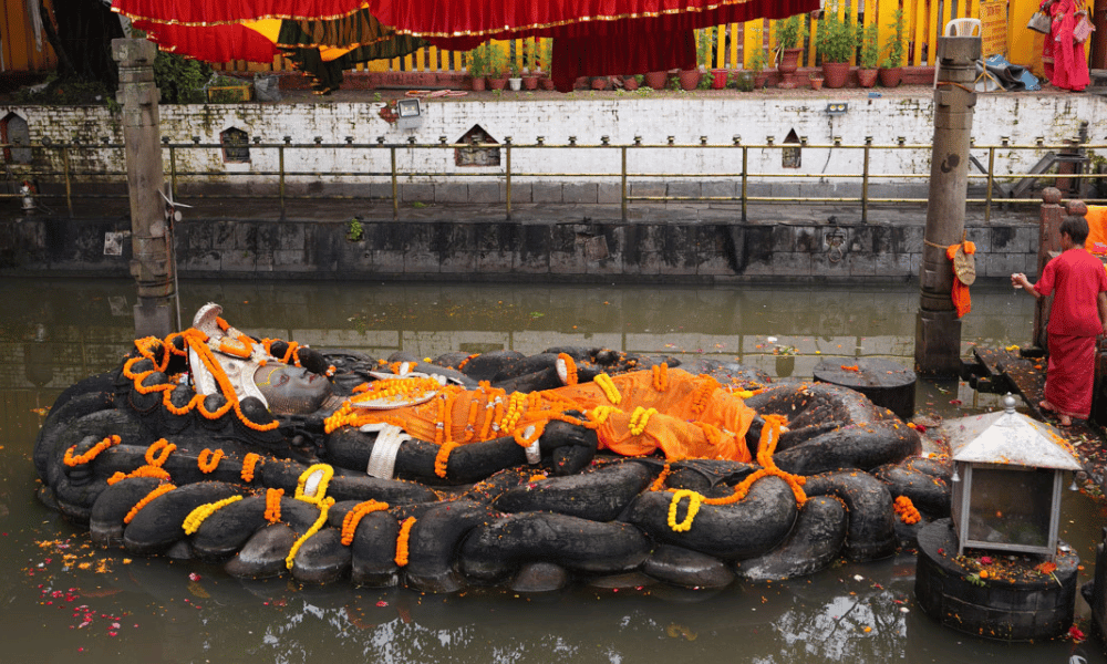 Jal Narayan Temple: Sleeping Vishnu Statue in Kathmandu