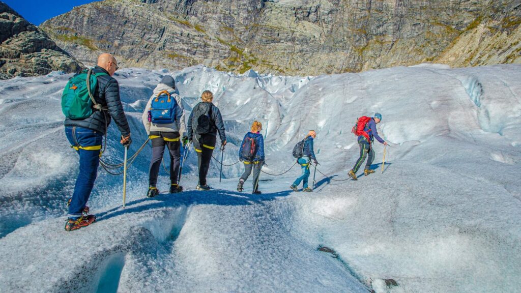 Hiking in the Majestic Glaciers of the Jostedal Glacier