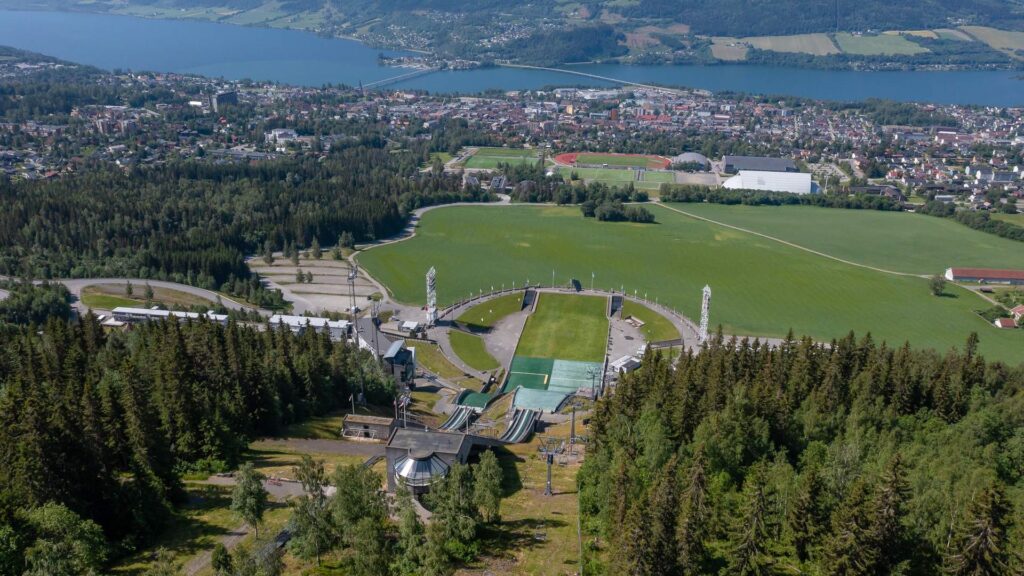 Skiing in the Lillehammer Olympic Park