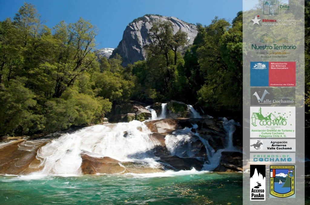 Waterfalls of the Andes in Cochamó Valley, Chile